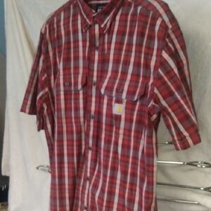 Carhartt Men's Red Plaid Shirt